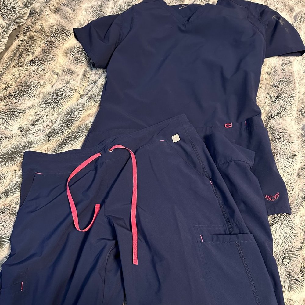 Purple Label by Healing Hands Scrub Set & Lab Coat